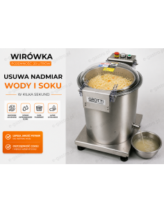 Wirówka do warzyw, sałaty, kapusty kiszonej, odciskarka 20 l do odsączania 2