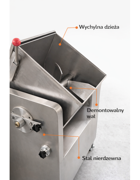 Mieszałka elektryczna 70L 400V przemysłowa do farszu mięsa kiełbas